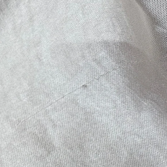 NWT Aakaa Champagne One Shoulder Lined Mini Dress w/ Ruffle Accent and Tie Belt - Picture 14 of 16